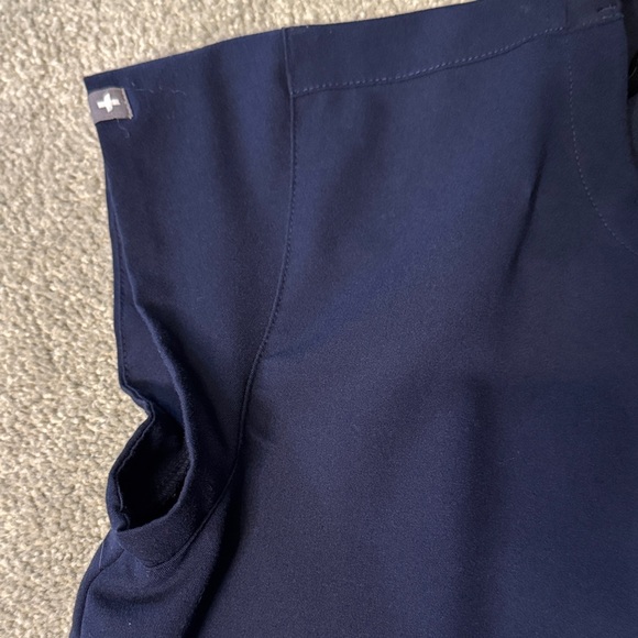 Women Navy Blue Scrub Top - Picture 3 of 4